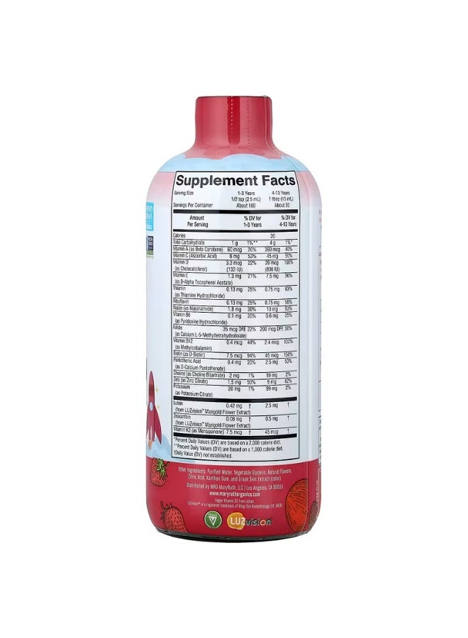 MaryRuth's, Kids Morning Multivitamin, Apple Berry Blast, 15.22 fl oz (450 ml) - Image 2